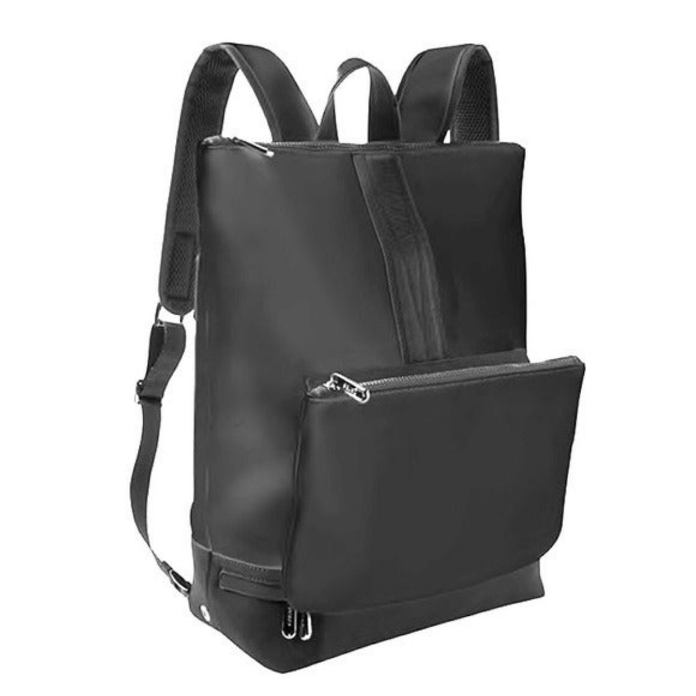 Athleta x Caraa Convertible Backpack Gym Travel Bag Black Neoprene Waist Bag